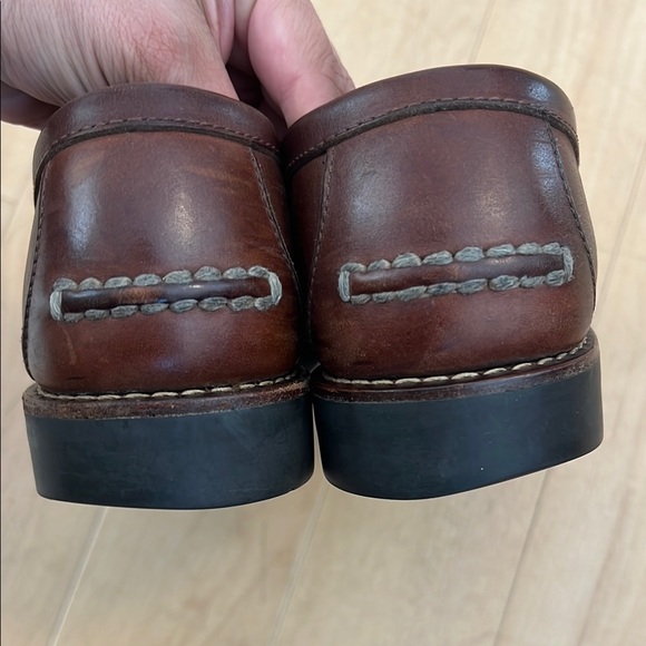 Polo by Ralph Lauren Rich Brown Leather Slip-Ons 9 - Picture 4 of 14